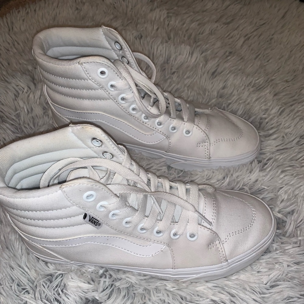 White high top vans